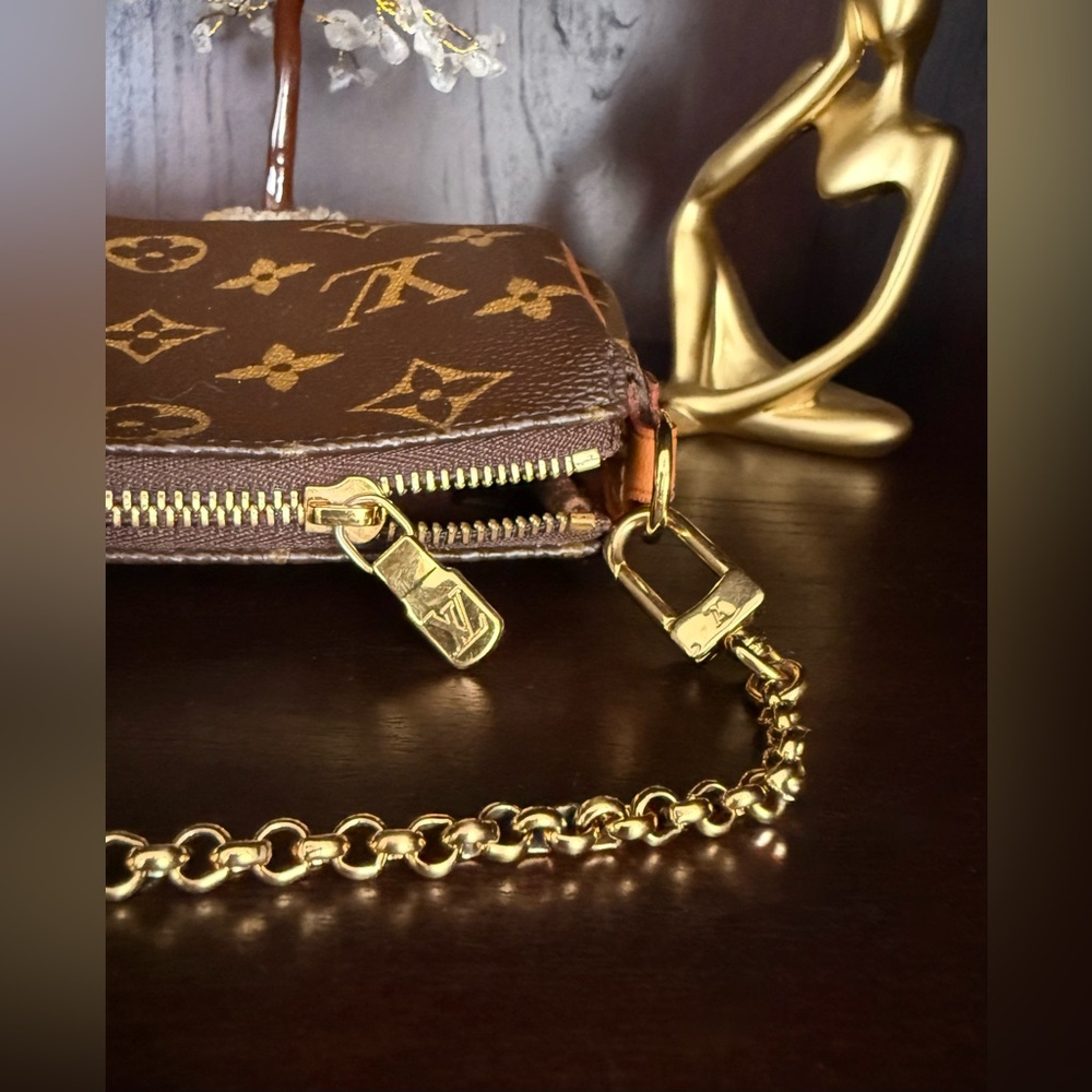 Authentic Louis Vuitton Monogram Eva Clutch/Wristlet/Shoulder/Crossbody Bag - Picture 9 of 16